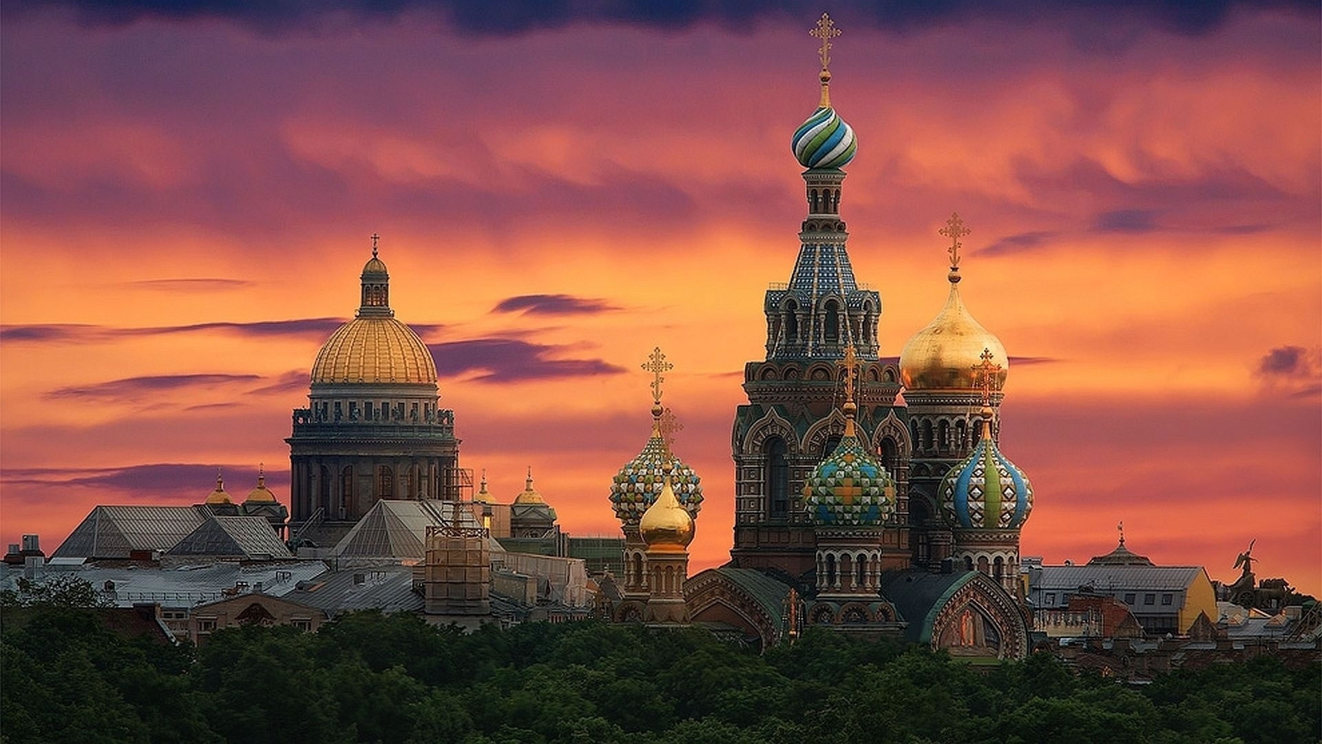 Dome Onions of the St. Vasily Cathedral